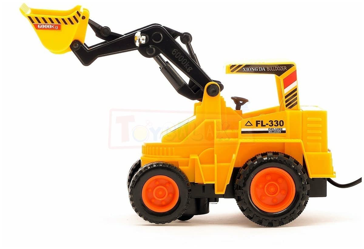 VELOCIOUS Toy Remote Control Battery Operated Plastic Truck Toy for Kids Yellow 3