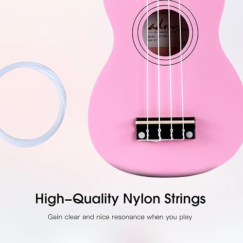 Miniatura 64 de ADM Ukelele para principiantes, kit de ukelele de madera hawaiana para niños y adultos, paquete de ukalelee profesional con lecciones gratis