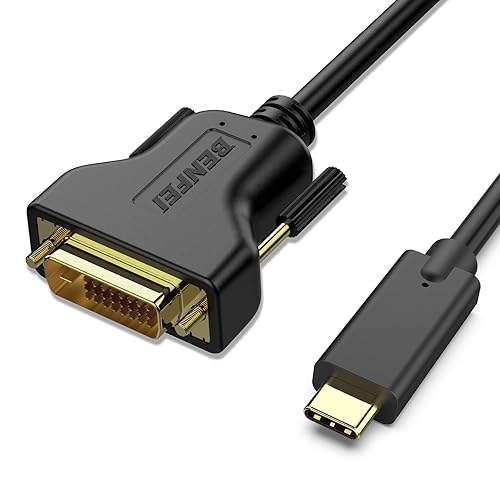 BENFEI Cable USB C a DVI de 3 pies, cable USB tipo C a DVI Thunderbolt 34 compatible con iPhone 15 ProMax, MacBook ProAir 2023, iPad Pro, iMac, S23,