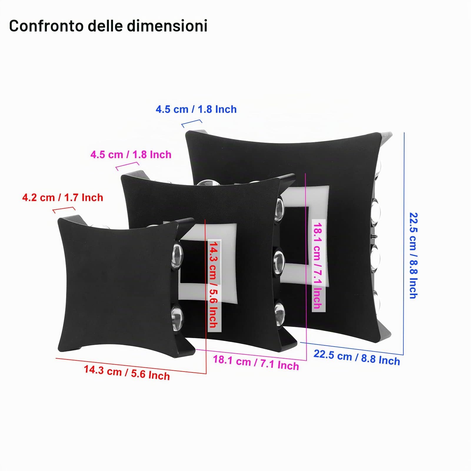 KAWELL 22W Moderno Applique da Parete LED Lampada da Muro Interno Esterno | Alluminio Lampada da Parete, Impermeabile IP65, per Camera da Letto Bagno Soggiorno Scale Corridoio Ingresso