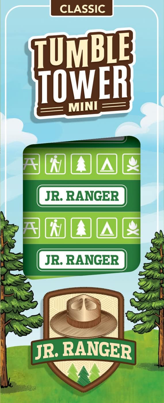 MasterPieces Kids Games - Jr. Ranger Travel Sized Tumble Tower - Officially Licensed