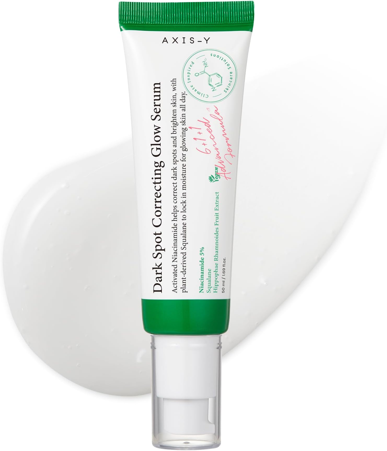 Dark Spot Correcting Glow Serum 50ml - 5% Niacinamide Dark Spot Remover For Face - Vegan Korean Skin Care Niacinamide Serum for All Skin Types - 1.69 fl. oz.