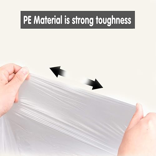 Miniatura 6 de Paquete de 100 forros universales de viaje portátiles para sillas de orinal con cordón de entrenamiento para asiento de inodoro, bolsas de limpieza