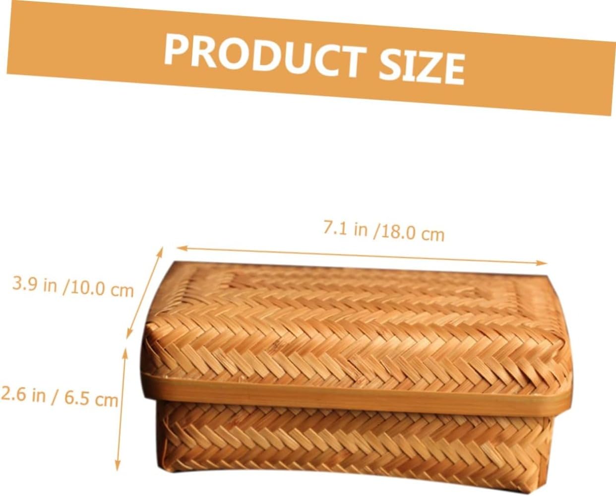 Amazon｜竹製収納ボックス 編まれた茶箱 編みかご 茶収納かご お茶缶