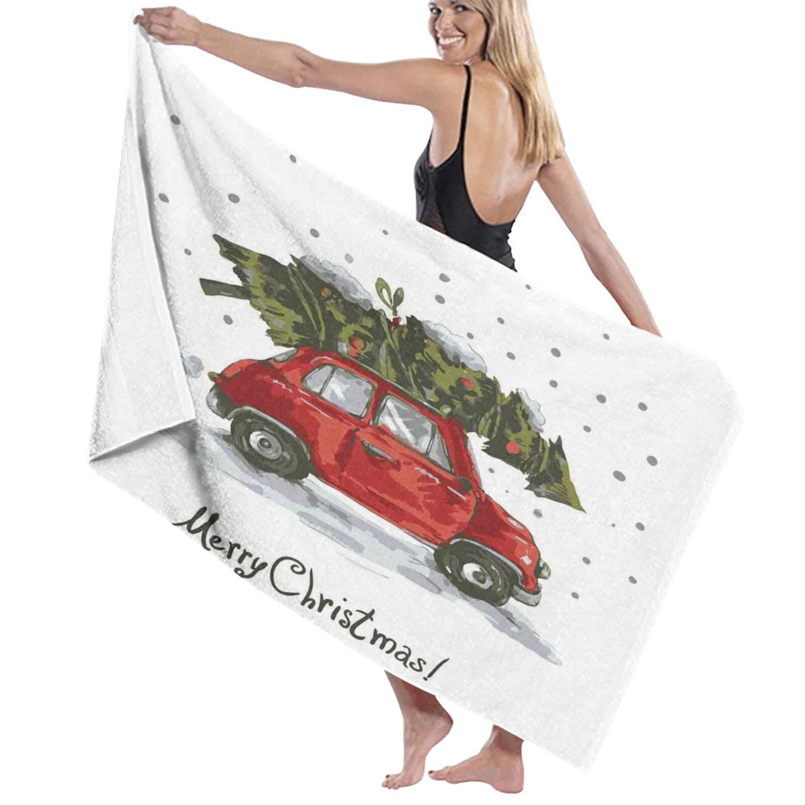 Grande serviette de bain douce 80x130 style rétro contre les serviettes rêches