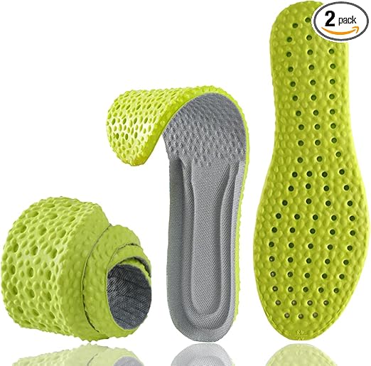 Shoe Insoles for Men Women, Memory Foam Insoles, Best Replacement Shoe Inserts, Providing Great Shock Absorption and Cushioning for Feet Relief, Prevent Foot Odor (US 9H - 10H (10.8" - 11.2"))