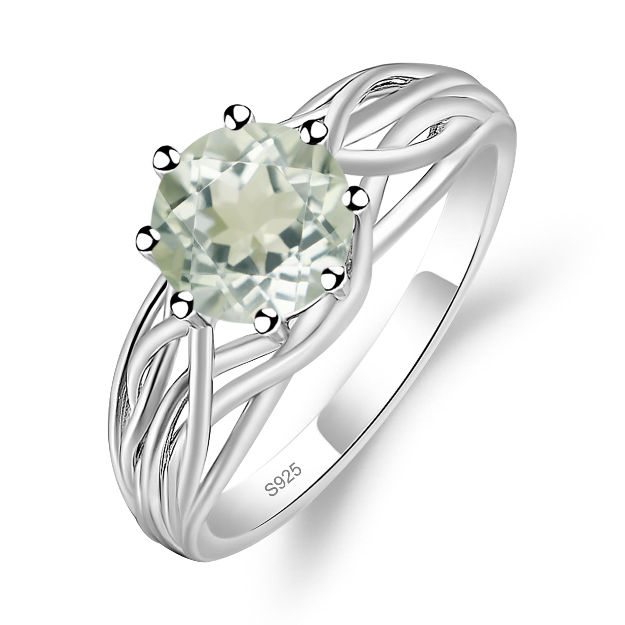 LUO Crossover Amethyst Ring