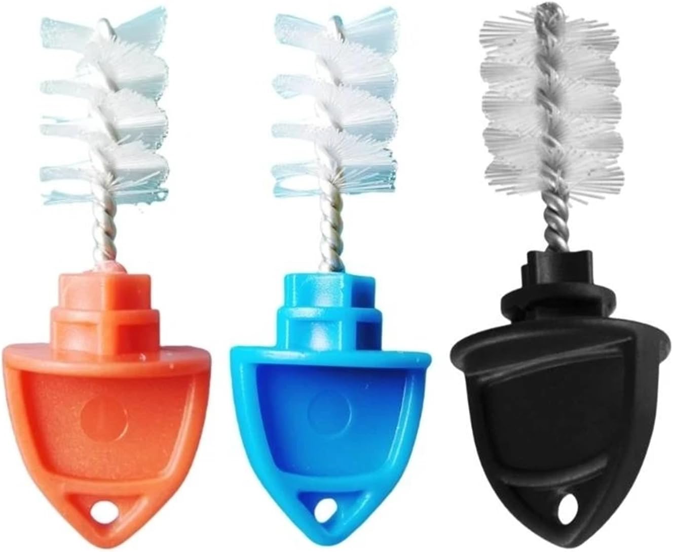 Draft Beer Tap Plugs 3 Sets Of Beer Tap Caps And Plug Cleaning Brushes, Suitable For Keg Taps for Kegerator(Orange)