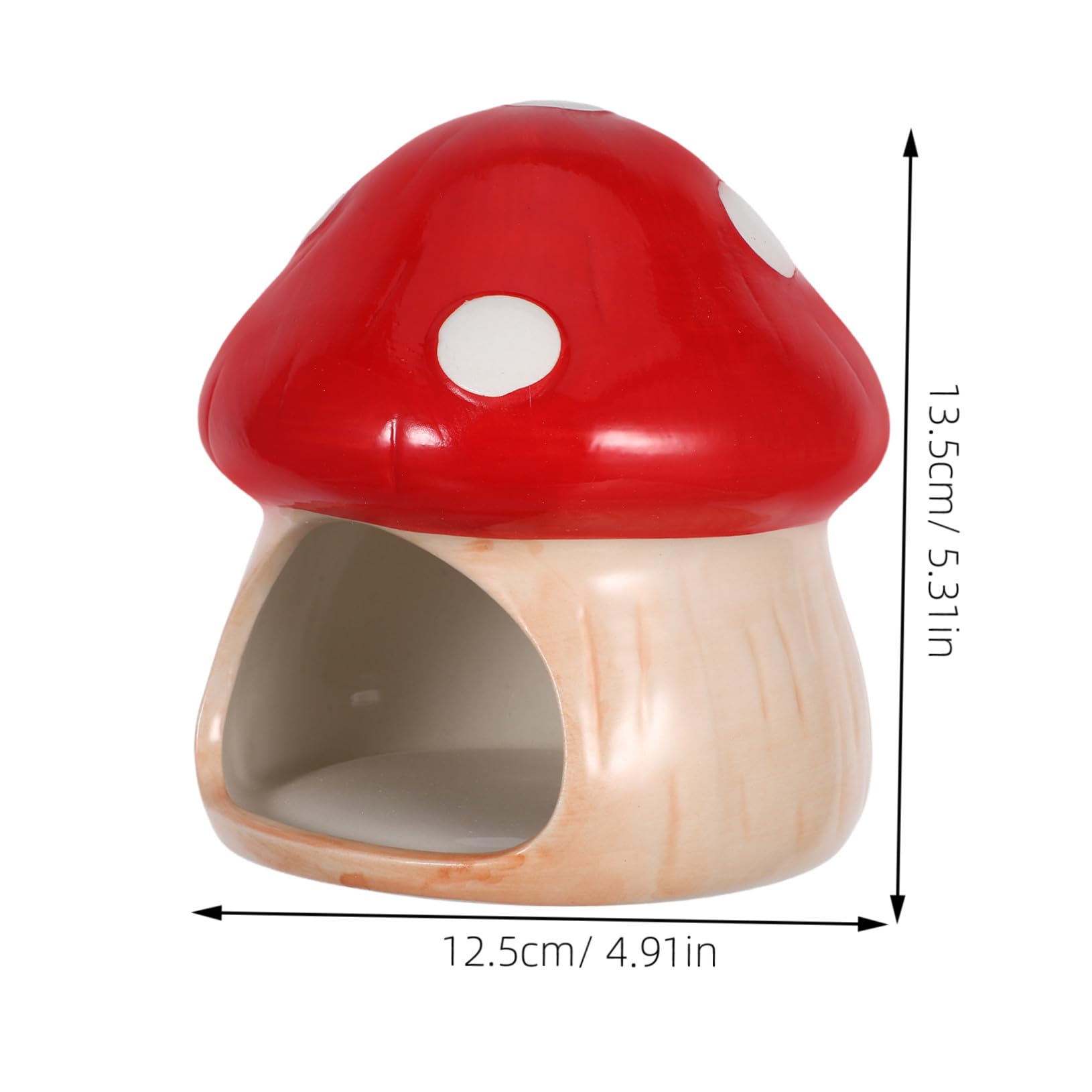 TOYANDONA Keramik Garnelenhöhle Kleine Garnelenhöhle Fisch Garnelen Versteck Betta Fisch Versteck Fischversteck Pilz Garnelen Verstecke Höhle