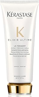 Kérastase Condicionador Elixir Ultime Le Fondant, Todos os tipos de cabelos, Nutrição, brilho, Mix de 4 Óleos Preciosos, 200 ml
