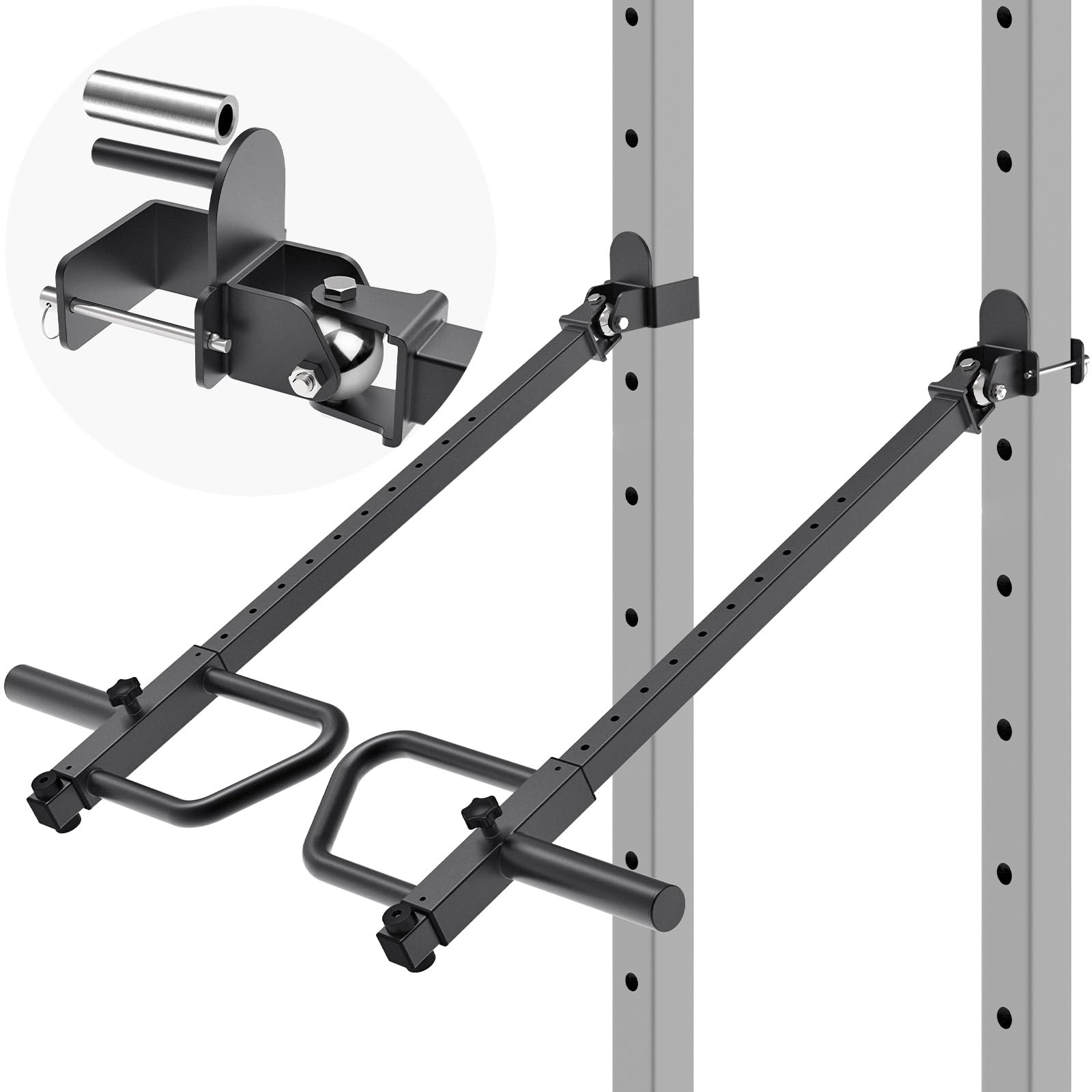 Braccio Leva Per Cintura Squat - Attacco Power Cage 5,1x5,1cm E 7,6x7,6cm, Compatibile Pesi 2,5cm E 5,1cm - Foto 10