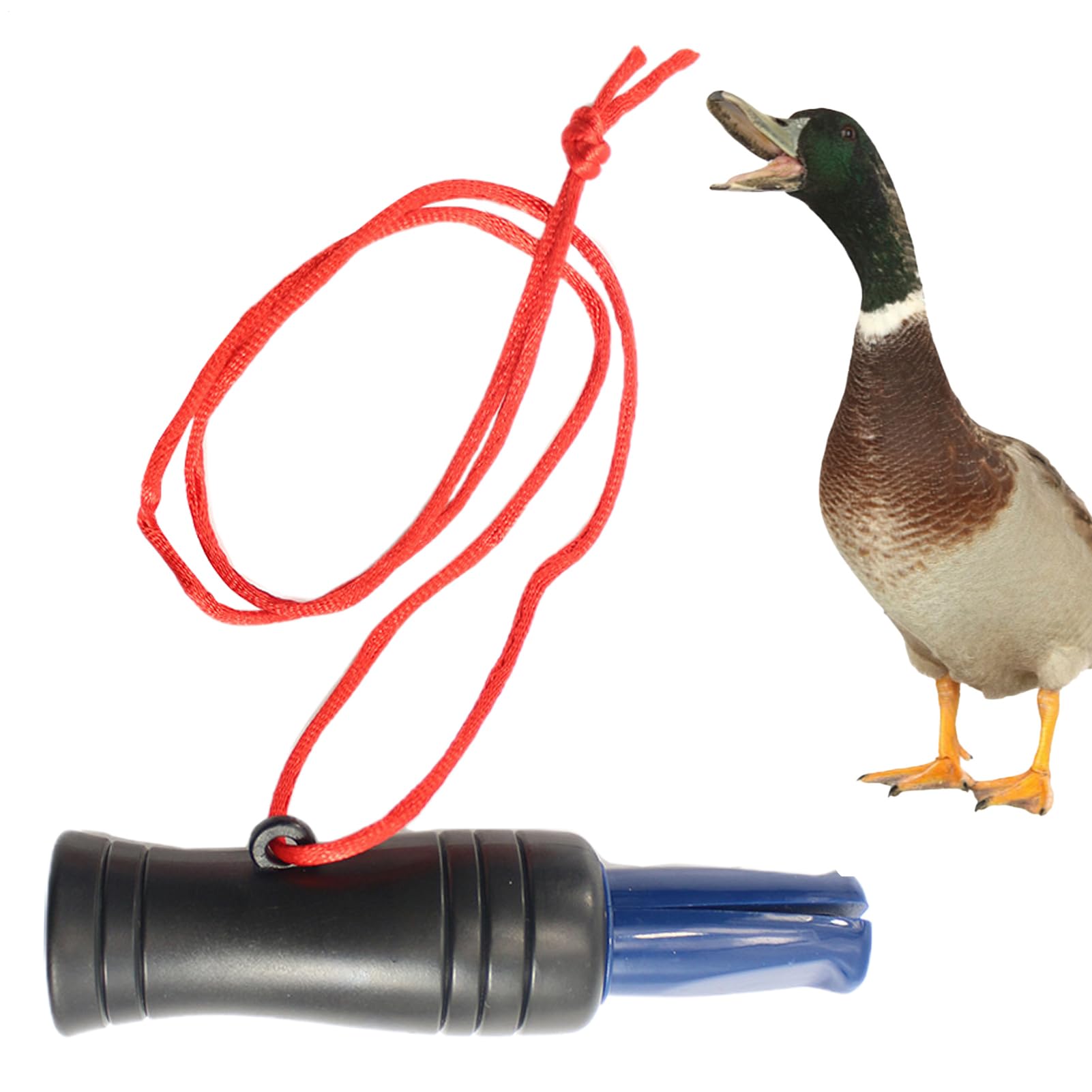 Señuelos con sonido realista y llamada de pato silbato de caza verde de alta resistencia