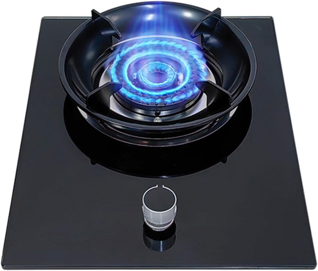 Estufa a Gas 1 Quemador, Panel de Vidrio Templado 4.2kW, Control de Llama y Protección