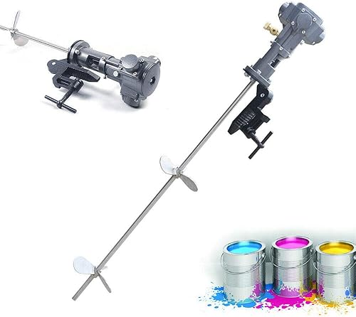 Mezclador de pintura neumática, máquina mezcladora de aire de barril de 1/2 HP, mezclador de pintura y barro para mezcla de pintura de 50 galones