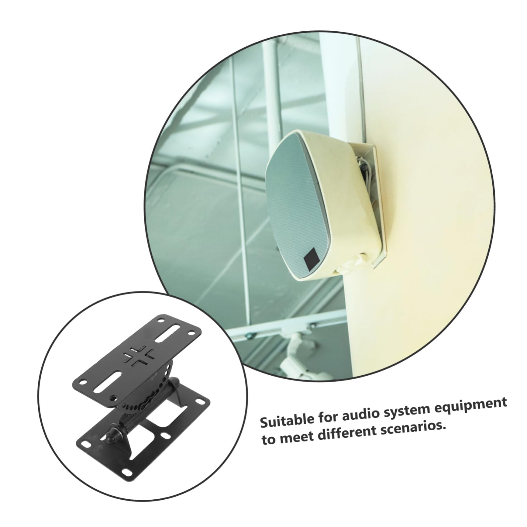 Support Mural pour Enceinte Rotatif de Étagère Murale Robuste pour Enceintes Surround Fixation Inclinable pour Sonorisation Professionnelle