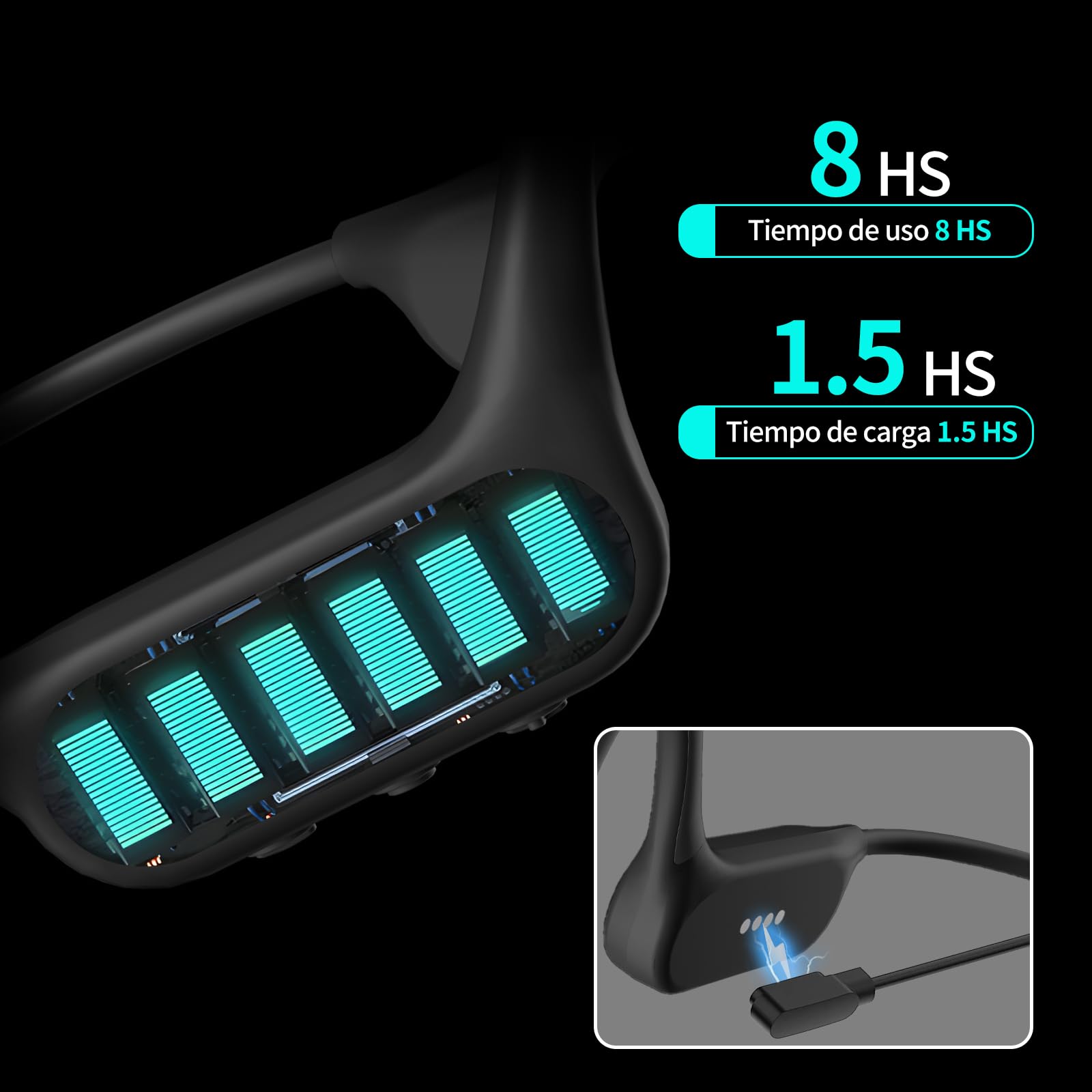 MANKIW Auriculares Conducción Osea Natacion - IP68 Resistente al Agua Auriculares para Nadar,Open-Ear Auriculares Inalámbricos Deportivos con Bluetooth 5.4 y 32G Mp3 para Correr,Natacion y Ejercicio