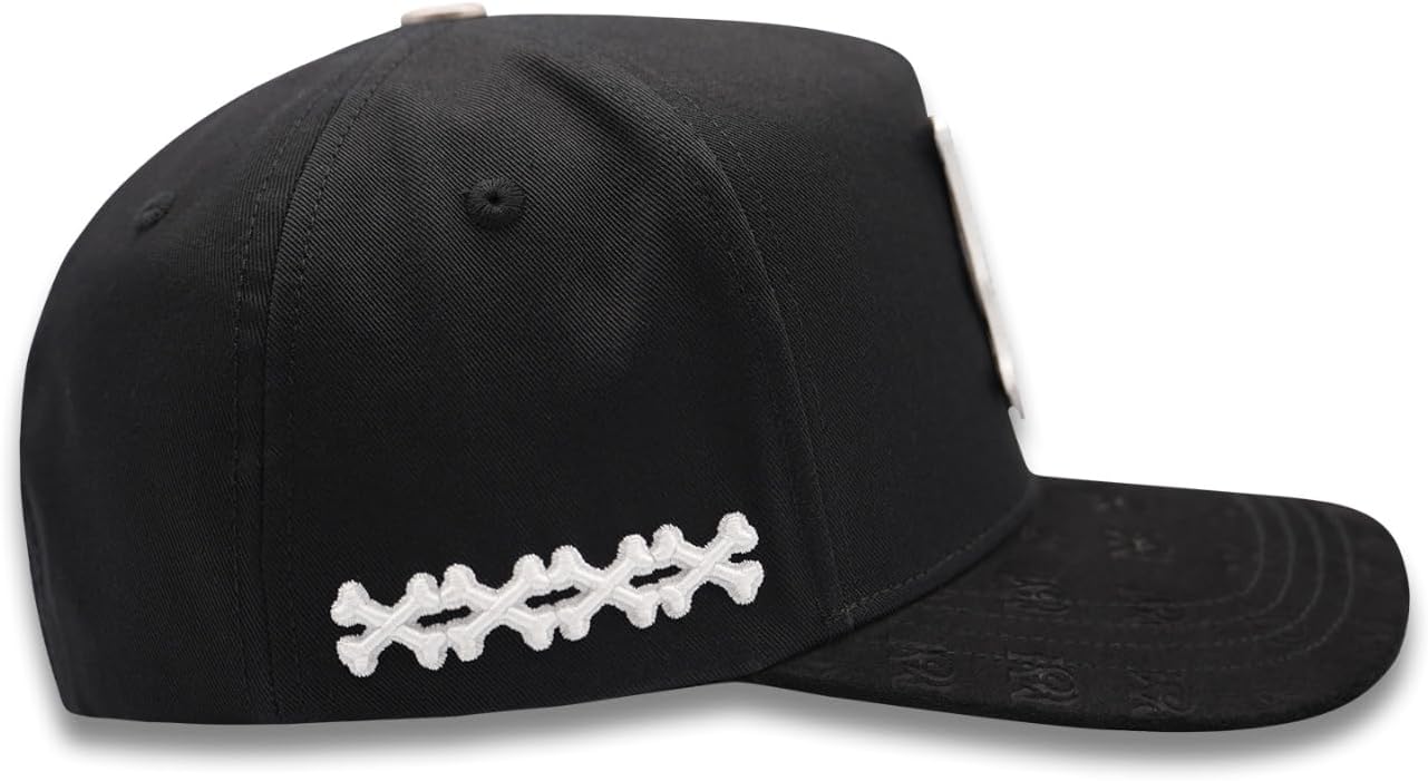 AMR White PLACA- Premium Hat for Men,Caps for Any Occasion, Men's Baseball Cap, Men's Caps Adjustable, Men Hats Black Snapback Hat - Adjustable