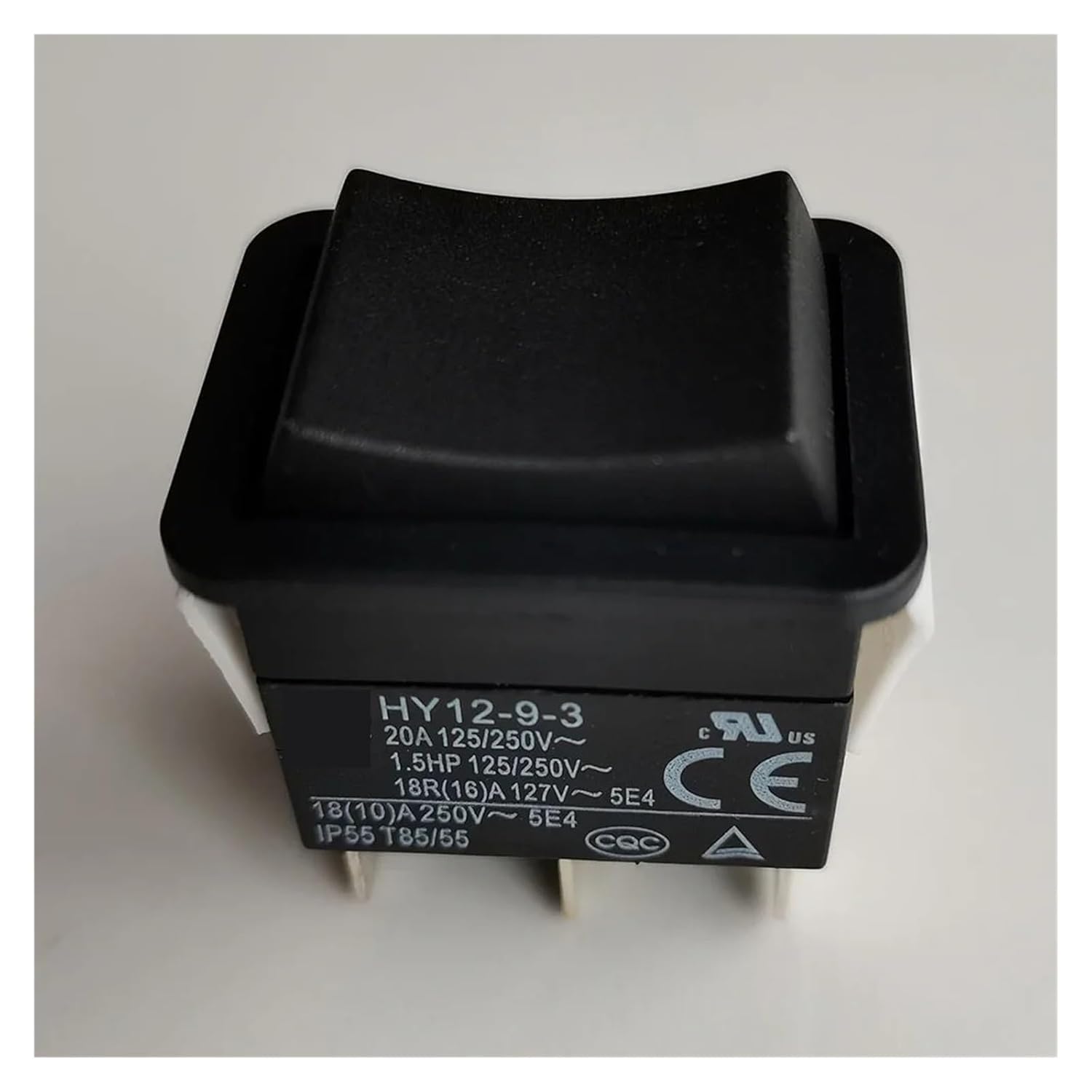 1Piece HY12-9-3 20A 125/250V 1.5HP 125/250V 6Pins (ON)-Off-(ON) Automatic Reset Rocker Switch