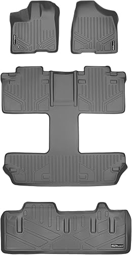 Miniatura 27 de Maxliner - Juego de alfombrillas personalizadas de 3 filas y forro de carga para detrás de la tercera fila, compatible con Toyota Sienna 2013-2020