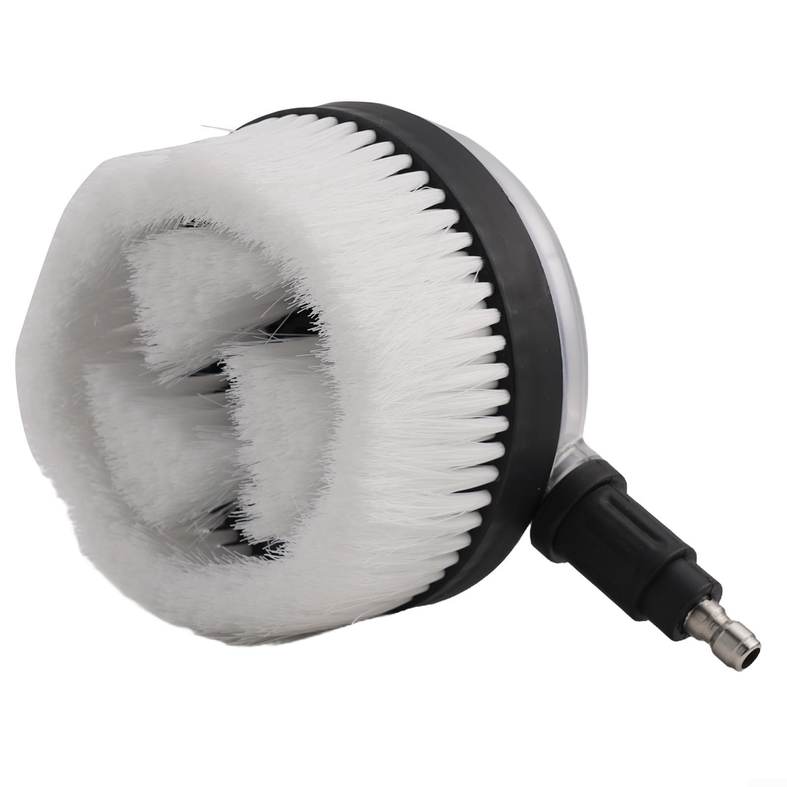 Car Wash Rotating Brush Head With Quick Connect Fitting 1/4 Inch Male Adapter For Pressure Washer Deep Clean Vehicle Boat Bicycle Outdoor Patio Furniture Home Cleaning