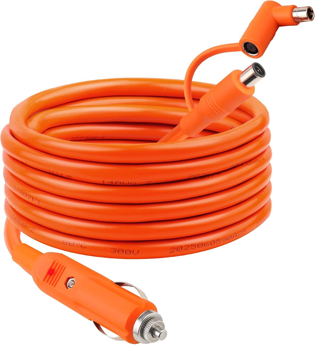 12V/24V 14AWG Car Cigarette Lighter Charging Cable 20FT,DC 8mm 15A DC7909/8020 To Car Charger Cable for Compatible with Jackery/Anker/GRECELL/BLUETTI/Westinghouse Portable Power Station