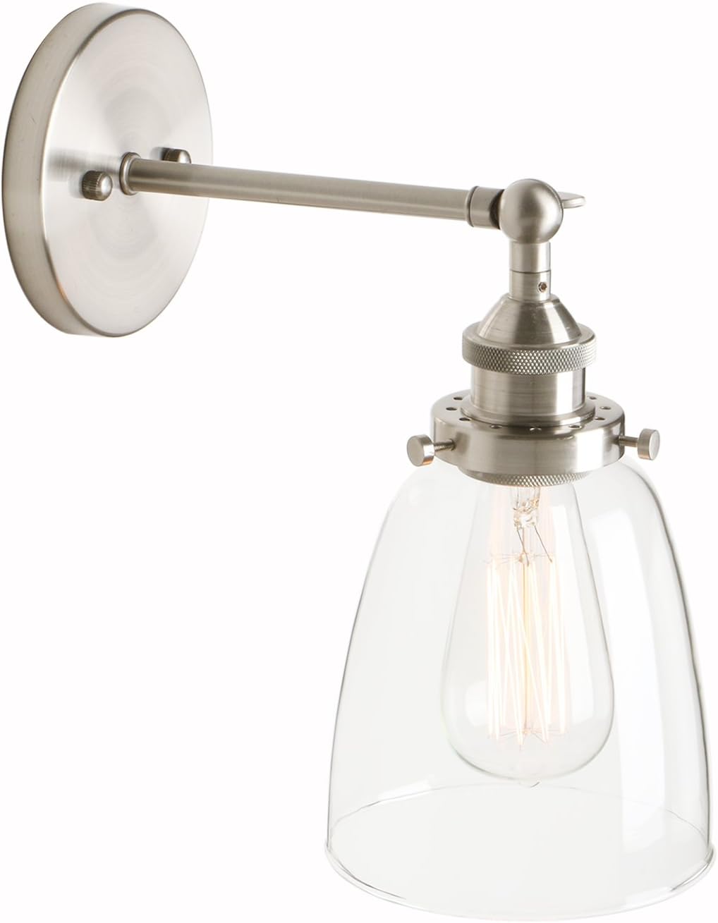 Abat-jour Vintage Industriel En Métal - Forme Cône - Couleur Lumière - Pour Ampoule E27 - Dimensions 22x10 Cm