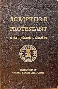 Vinyl Bound Scripture Protestant King James Version Presented by United States Air Force Book