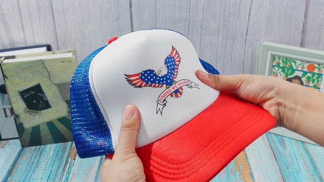 Unittype 6 Pcs 4th of July USA American Flag Baseball Hats  display picture 1