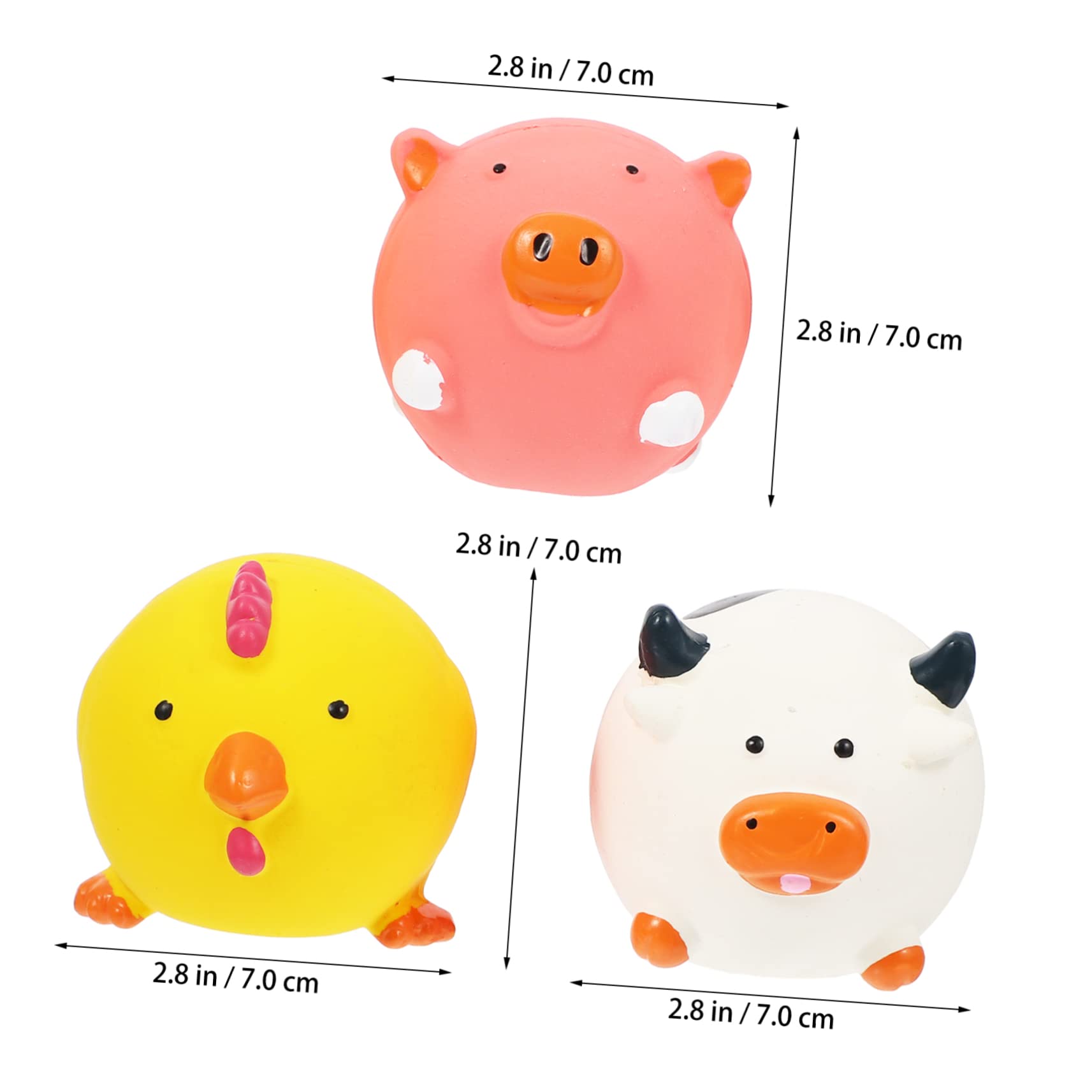 Sosoport 9stücke Teiliges Quietschspielzeug Für Hunde Lustiges Kauspielzeug Für Welpen Interaktive Tier-Sets Aus Langlebigem Latex Fördert Zahnpflege Und Spielvergnügen Für Kleine Und