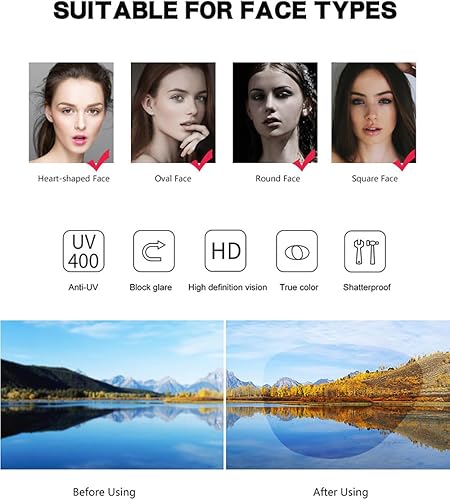 Miniatura 6 de HYLLE Gafas de sol de aviador de gran tamaño para mujer, estilo retro, con escudo de moda, grandes y vintage