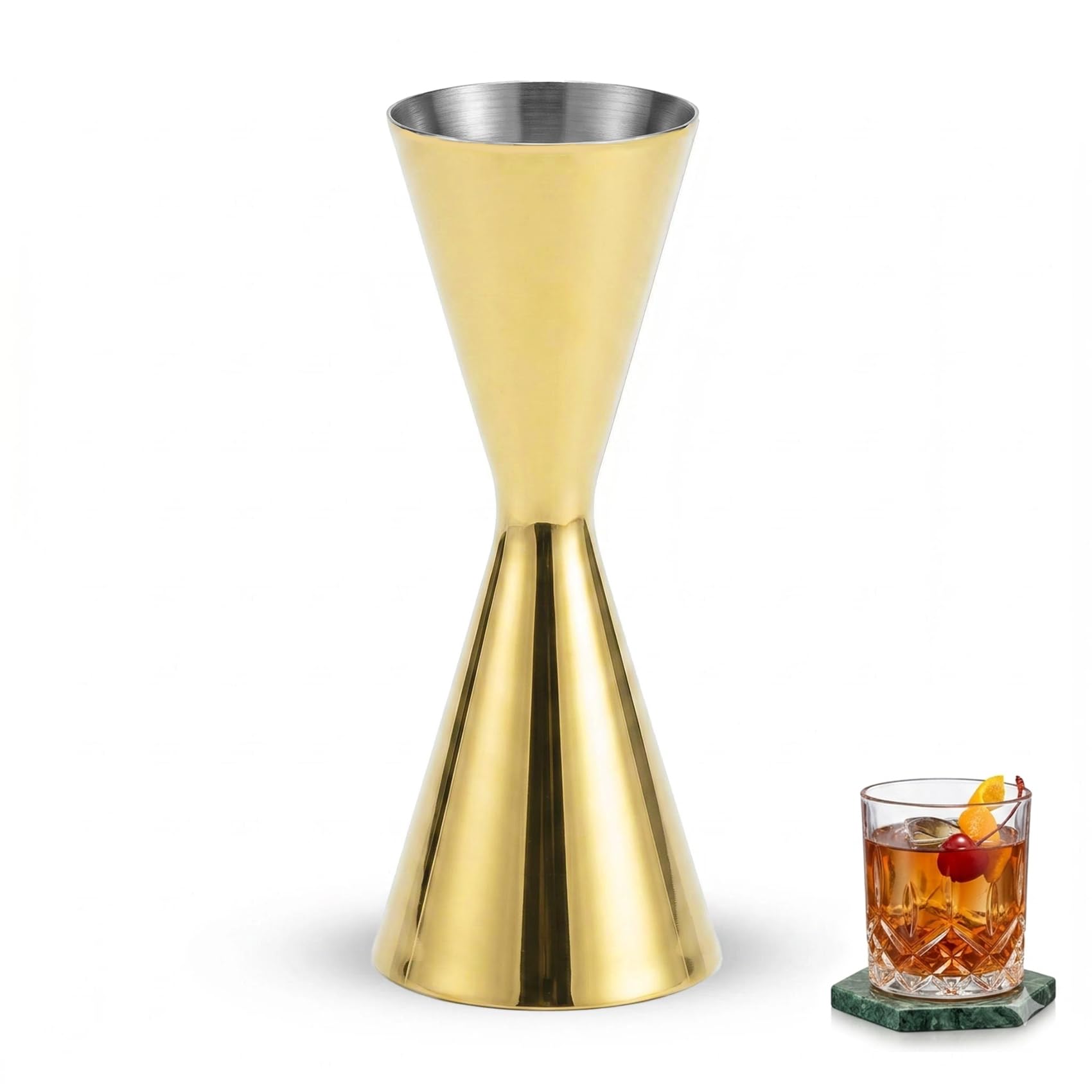 Stainless Steel Cocktail Jigger with OZ&ML Markings, 1–6oz — Amazon image 8