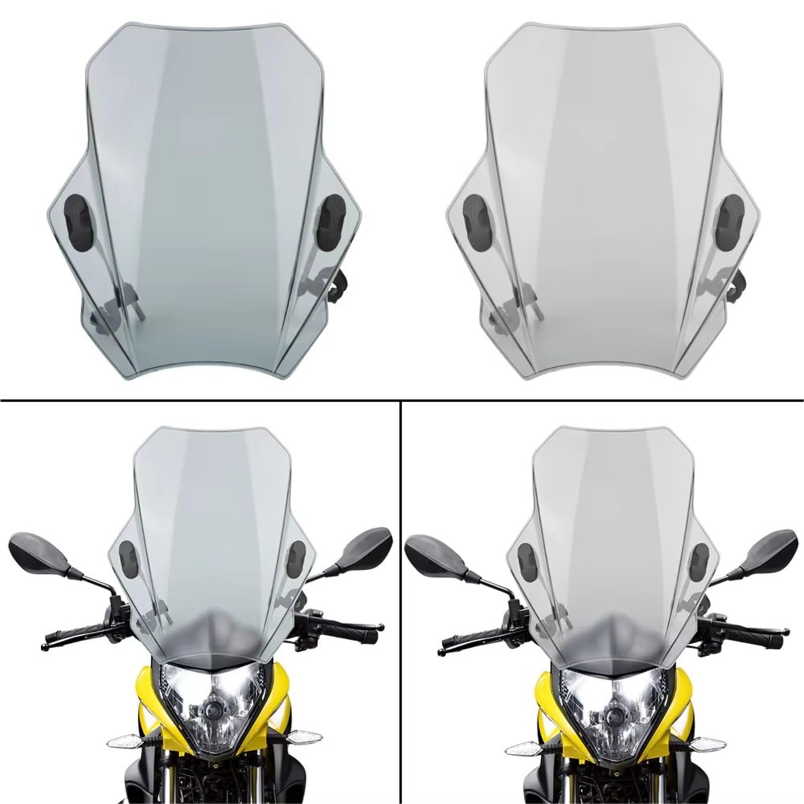 Carenabrezza Universale Copri Parabrezza Per Moto Regolabile