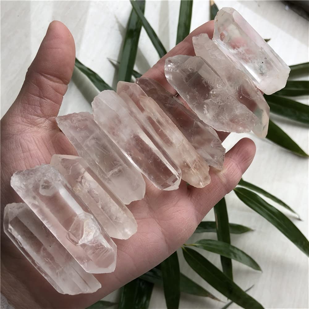 Home 10 Uds Cristal de Cuarzo Transparente Natural Punto Reiki lemurian Cuarzo Cristal Stick xiaguolingsm