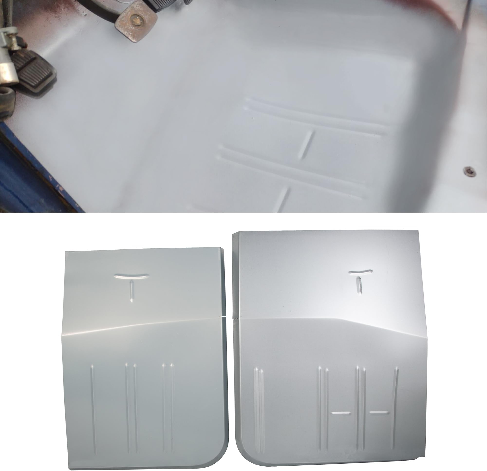 Front Drive and Passage Side Floor Pan Pair Compatible with 1967-1979 Ford F100 F150 F250 F350 & 1978-1979 Bronco