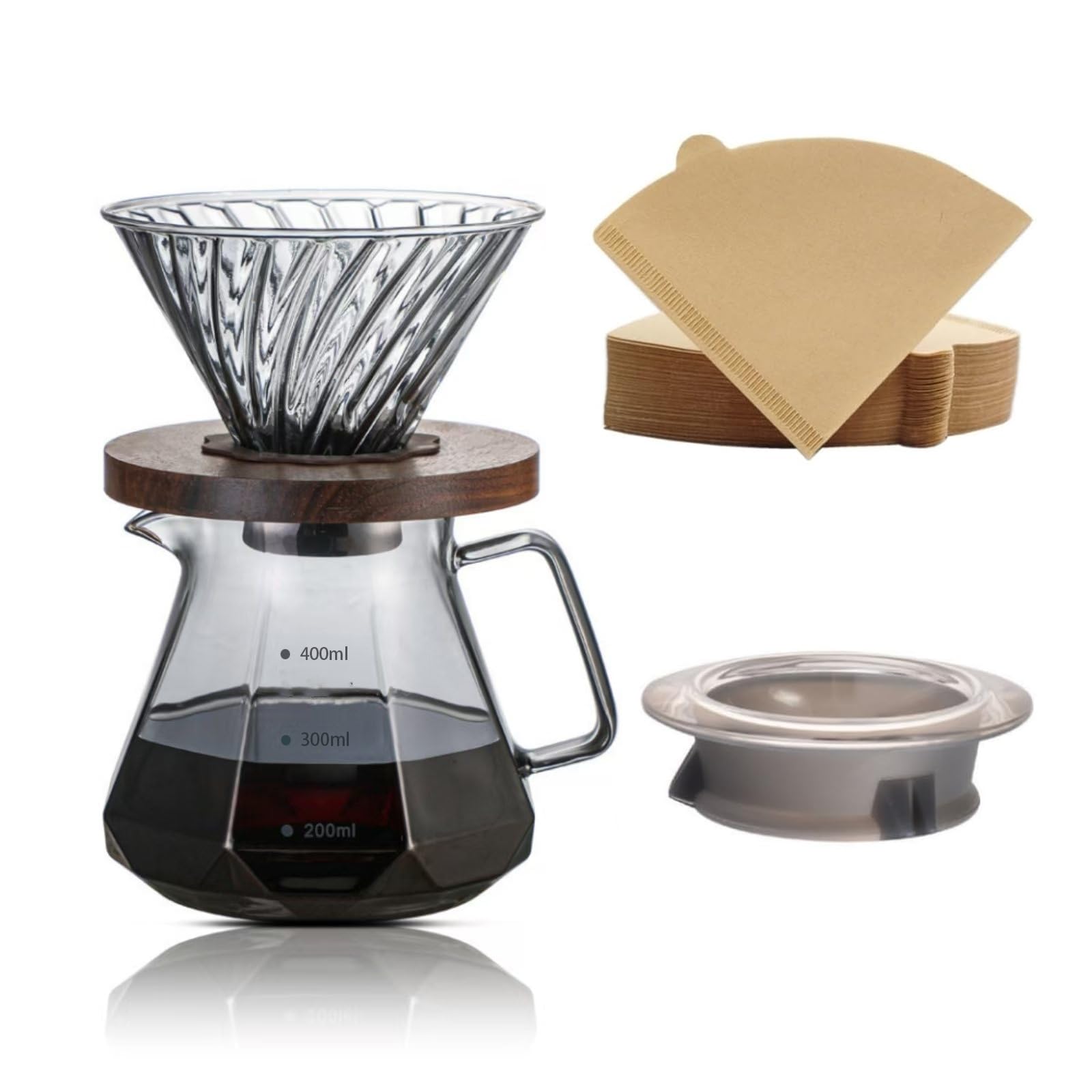 Amazon | OULOVECO コーヒー ドリッパー セット フィルター40枚付き