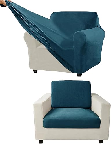 Miniatura 99 de Funda para Sofá de Terciopelo, Fundas Elásticas para Sofá para Funda Principal Separada/Respaldos y Cojines de Asiento, Funda para Sofá, para Fundas