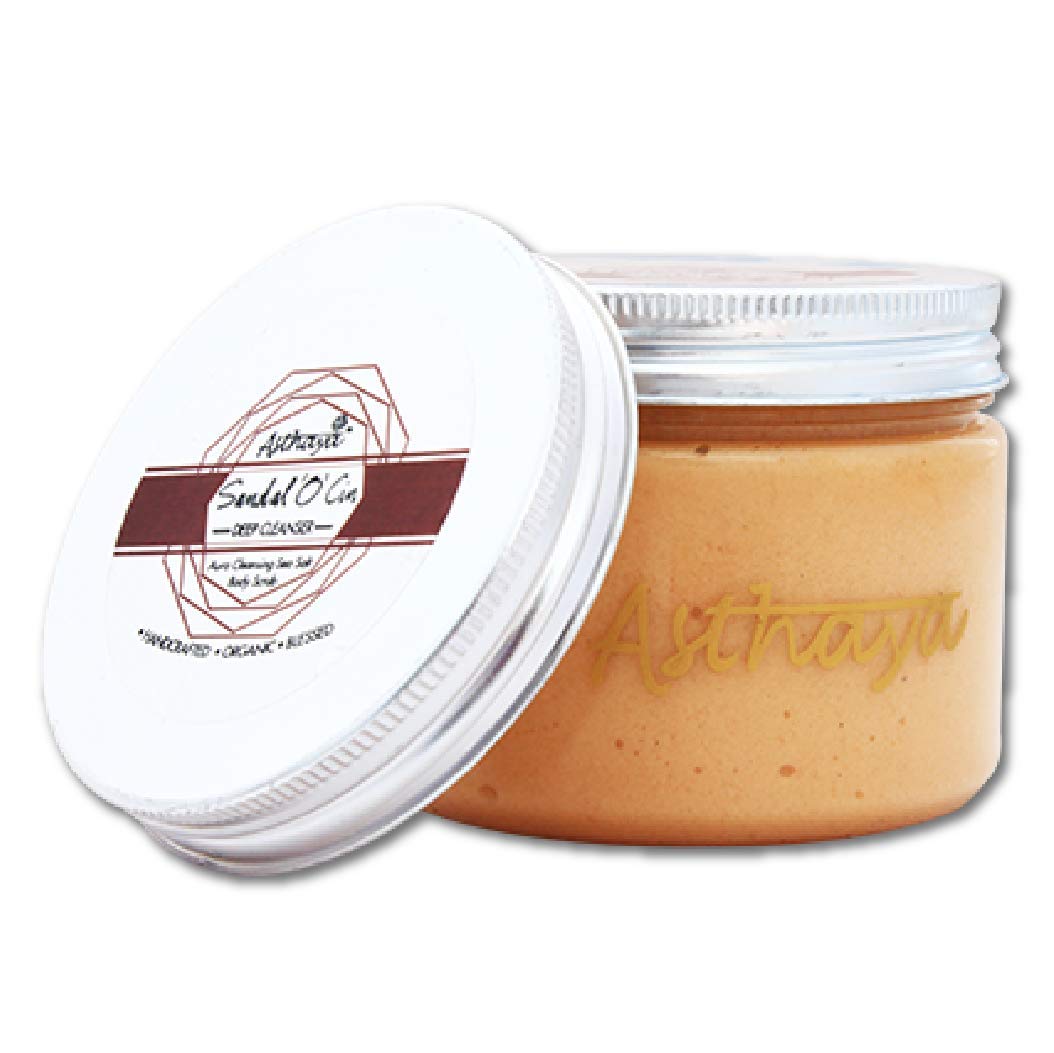 Asthaya Sandal-o-cin scrub 350gm, Increase focus | Maintains blood pressure | Boost self-esteem | Relieves depression | Calm nerves and senses | Remove energy blockages | 100% Organic