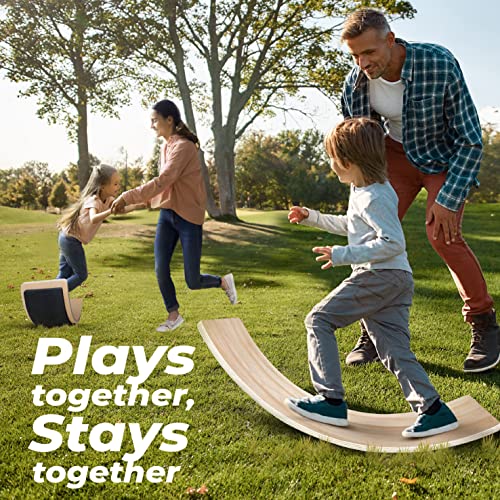 Yes4All-Premium-Kinderboard-Kids-Balance-Board-Kids-Wobble-Board-Wooden-Wobble-Balance-Board-for-Kids-Balance-Board-KidsWobble-Balance-Board-Toddler