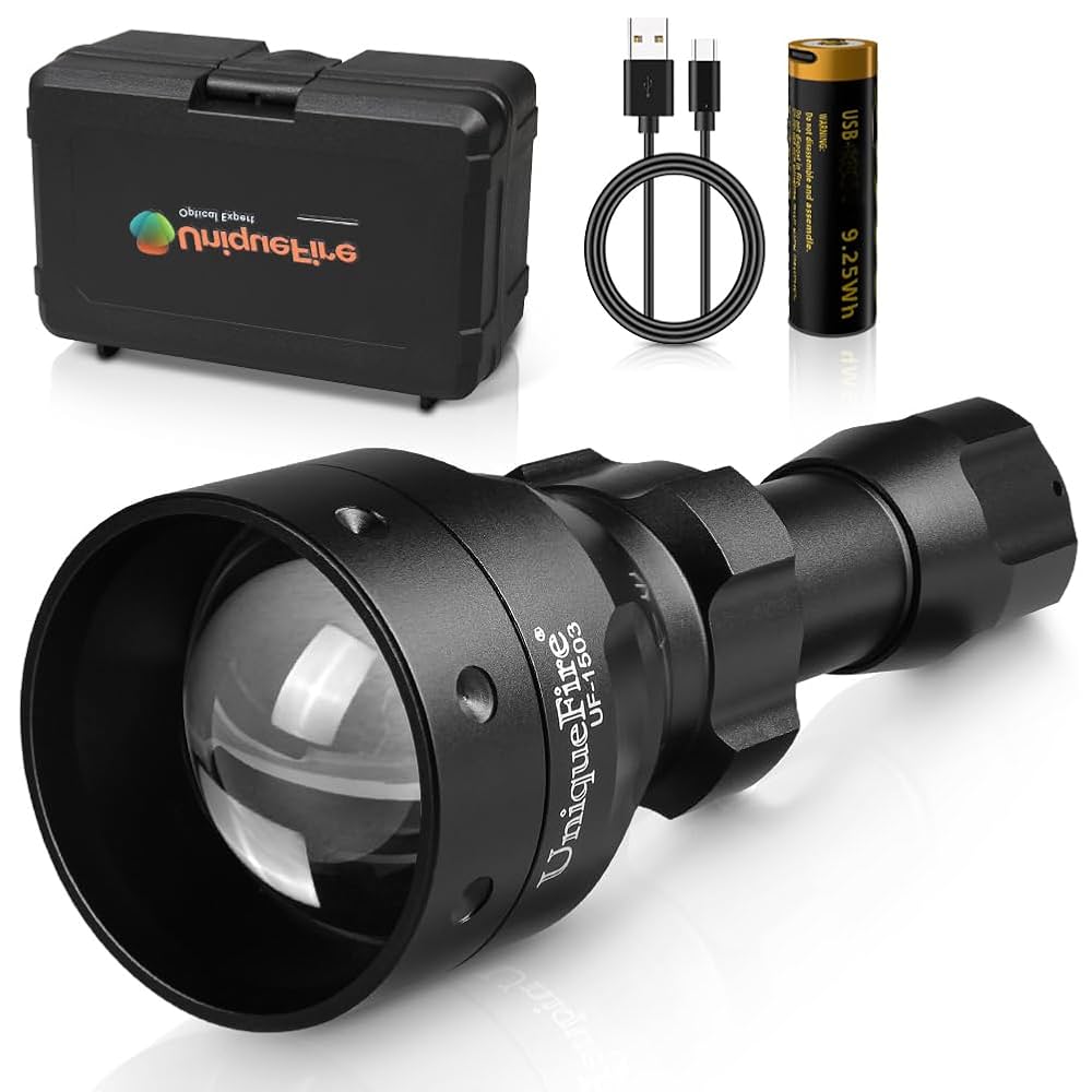 Amazon.com: UniqueFire 1503 850nm IR Illuminator Flashlight
