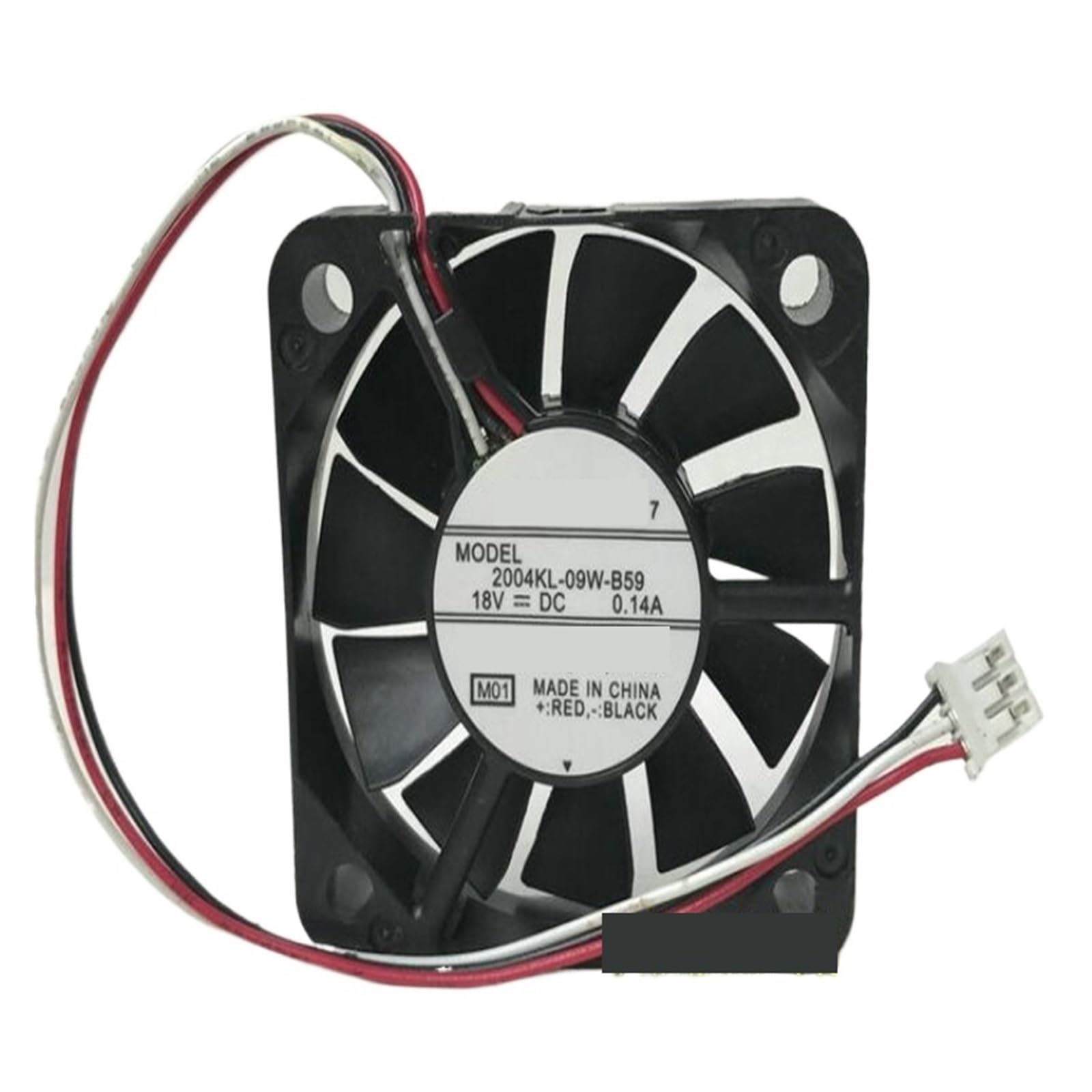 YMUGUEGH 2004KL-09W-B59 DC18V 0.14A 5010 three-wire fan