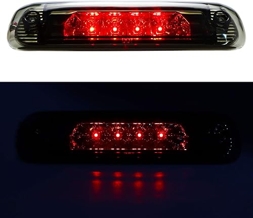 Miniatura 5 de Para 1997-2001 Jeep Cherokee LED 3 tercera luz de freno central lámpara de montaje alto (lente roja)