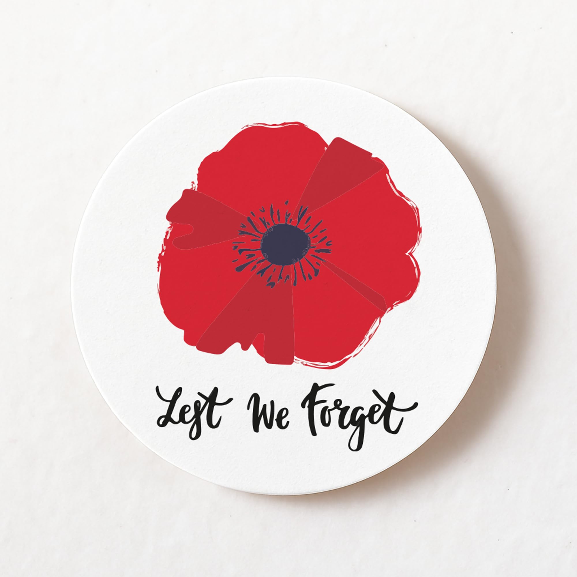 stika.co Set of 24, 72 or 240 Remembrance Day Stickers – “Lest We Forget” Paper Labels for Armistice Day, War Heroes & Armed Forces (24)
