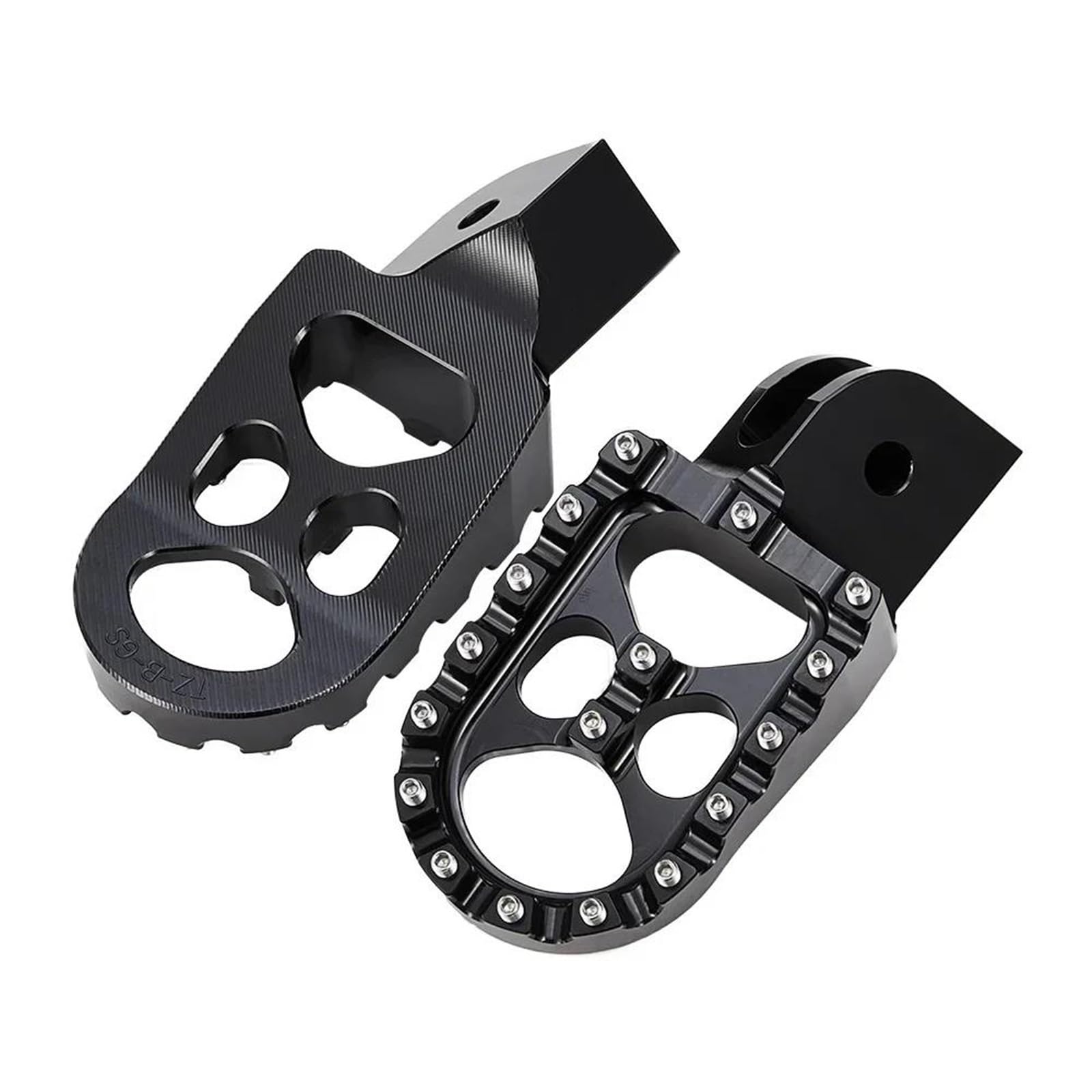 Reposapies Moto Para BMW R1200GS R 1300 GS LC ADV F750GS F850GS F900 Estriberas Billet Pedales Anchos Accesorios Negros De Aventura(Black)