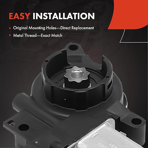 Miniatura 5 de A-Premium Motor de elevación de elevalunas eléctrico compatible con Honda CR-V CRV 2002 2003 2004 2005 2006, lado delantero derecho del pasajero