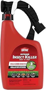 Ortho Outdoor Insect Killer Ready-to-Spray For Yard, Garden & Landscapes, Works on Listed Ants, Spiders, Fleas & Ticks, 32 oz.