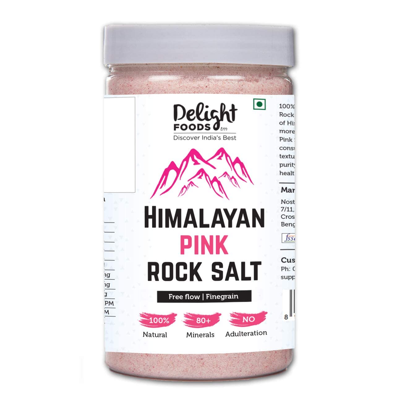 Delight Foods Himalayan Natural Pink Rock Salt - 750 Gm