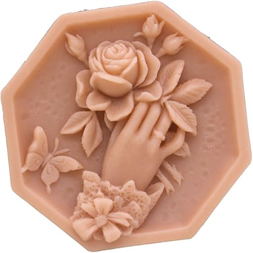 Miniatura 4 de Molde de silicona para flores de jabón hecho a mano, moldes para manualidades, moldes de jabón de flores (F4-14354)