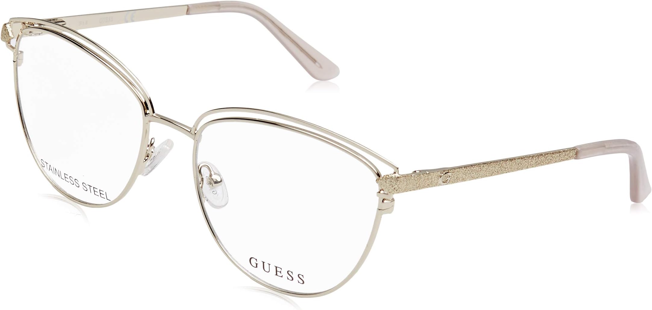 GUESSGU2685 Eyeglass Frames - Gold Frame, Gold Lenses, 53 mm Lens Diameter GU268553032
