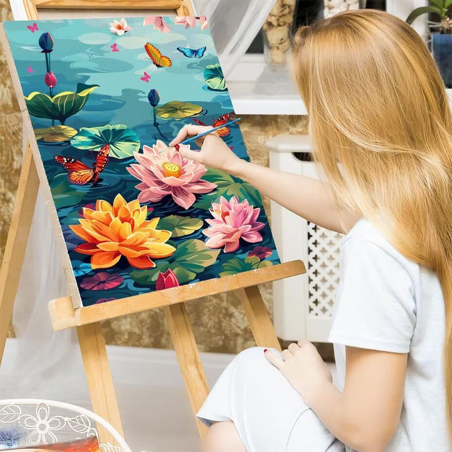 Cuadros Para Pintar por Números Adultos Loto Manualidades DIY Pintura Acrílica 90x120cm 7