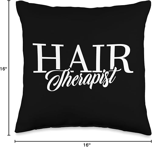 Miniatura 4 de Hair Therapist Hair Salons & Hairdressing Pun Almohada de peluquería cosmetóloga, 16 x 16 pulgadas, multicolor